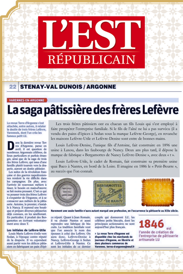 15 mai 2017 : La saga pâtissière des frères Lefèvre