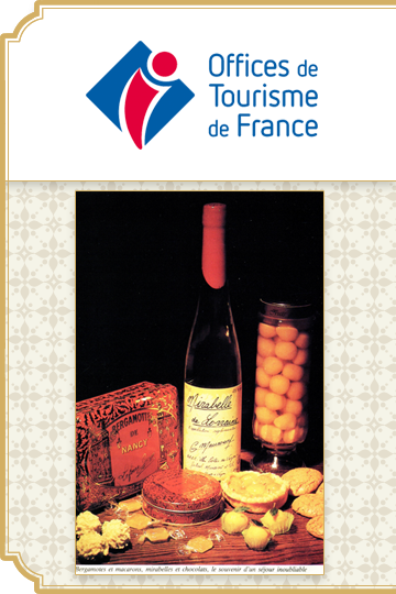 1990 : NANCY : bergamottes et macarons, mirabelles et chocolats, le souvenir d'un séjour inoubliable.