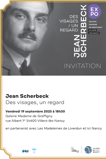 Du 18 septembre au 2 novembre 2025 : Jean Scherbeck, des visages, un regard