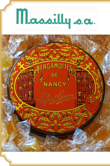 1990 : Nouvelle édition de nos boites de Bergamottes de Nancy.