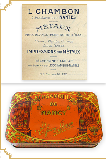 C'était il y a un siècle le 23 janvier 1926, les premières boites de Bergamottes de Nancy du Fabuleux Destin d'Amélie Poulain arrivent à Nancy